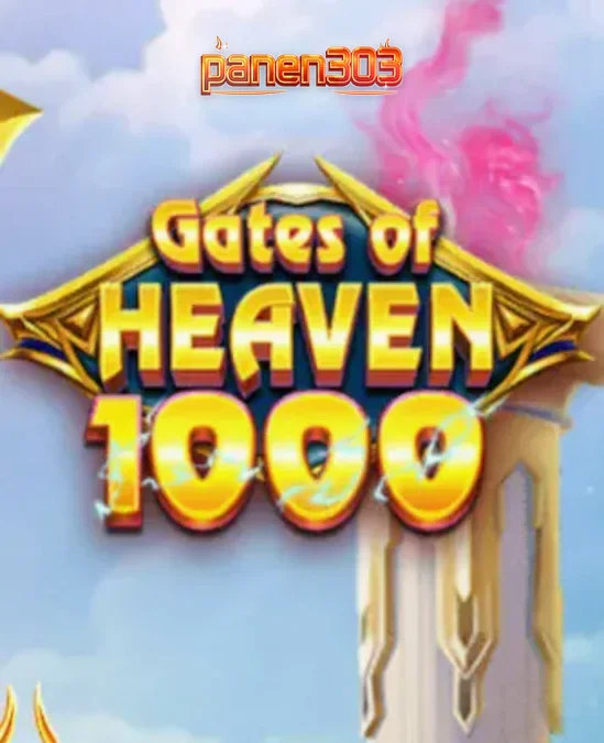 Pemandangan gerbang surgawi dalam slot Gates of Heaven 1000